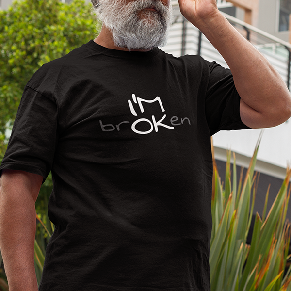 I'M brOKen Premium Sober Apparel T-shirt Black