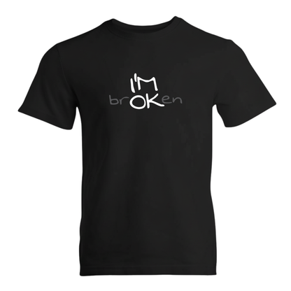 I'M brOKen Premium Sober Apparel T-shirt Black