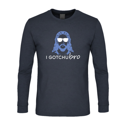 I Gotchu Bro Premium Sober Apparel Long-sleeve Navy
