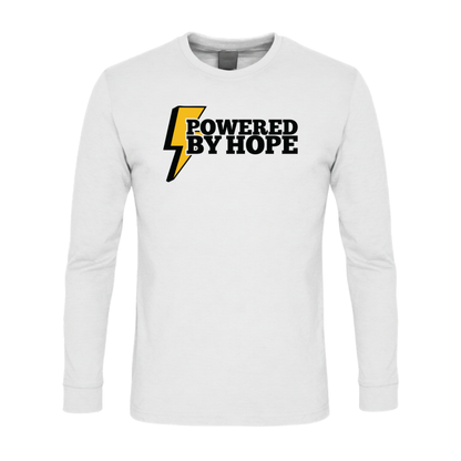 Powered By Hope Premium Sober Apparel Long-sleeve White