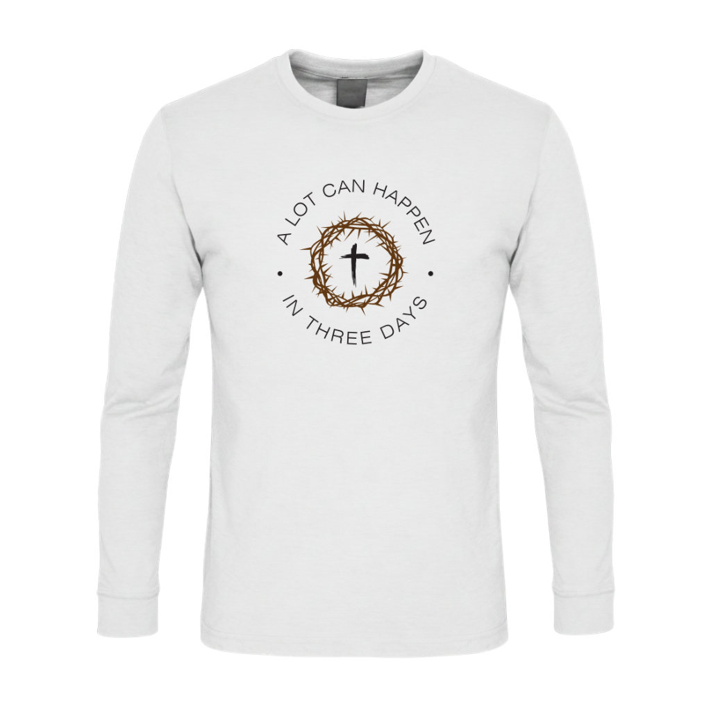 A Lot Can Happen In Three Days Premium Sober Apparel Long-sleeve White