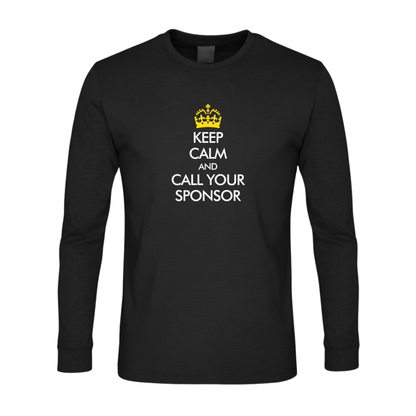 Keep Calm And Call Your Sponsor Premium Sober Apparel