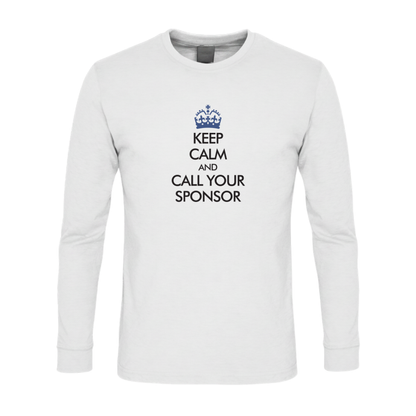 Keep Calm And Call Your Sponsor Premium Sober Apparel