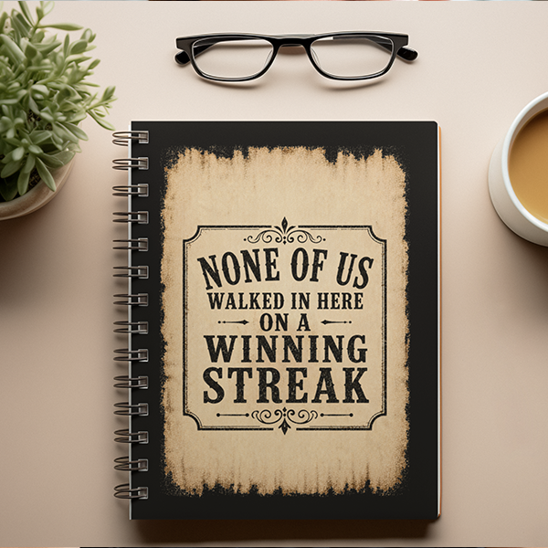 None Of Us Walked In Here On A Winning Streak Vintage Sober Lifestyle