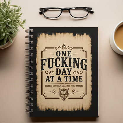 One Fucking Day At A Time Vintage Sober Lifestyle