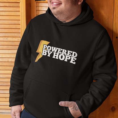 Powered By Hope Premium Sober Apparel Hoodie Black