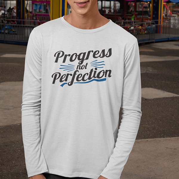 Progress Not Perfection Premium Sober Apparel