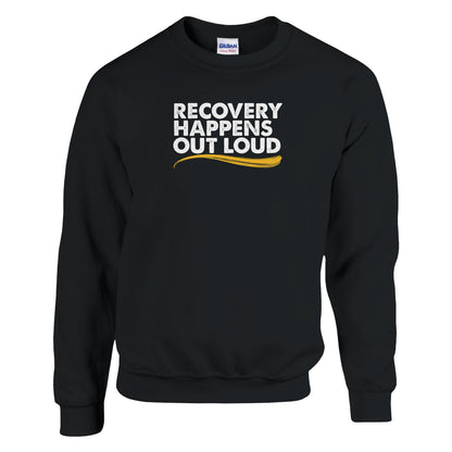 Recovery Happens Out Loud Premium Sober Apparel
