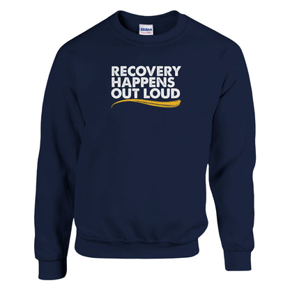 Recovery Happens Out Loud Premium Sober Apparel