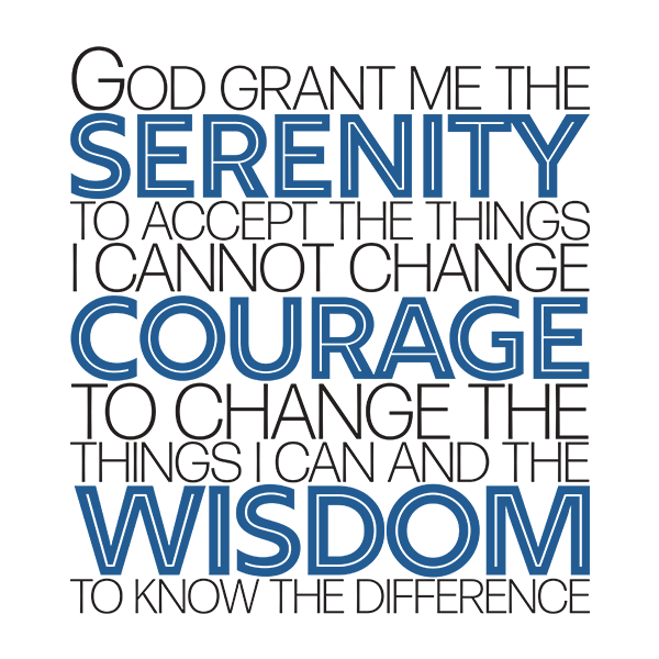 Serenity Prayer v1 Premium Sober Apparel Design