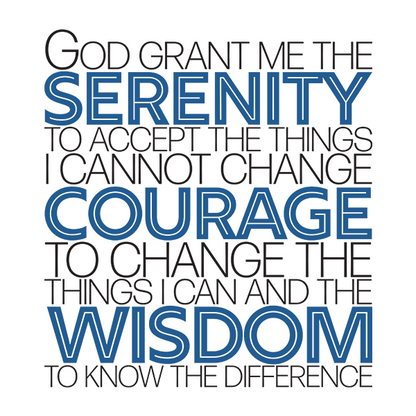 Serenity Prayer v1 Premium Sober Apparel Design