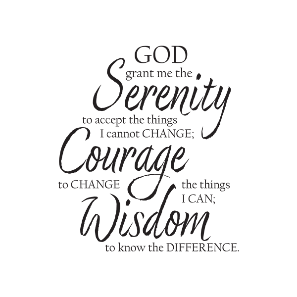 Serenity Prayer v3 Premium Sober Apparel Design