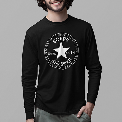 Sober All-Star Premium Sober Apparel | Long-sleeve Black
