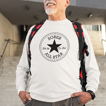 Sober All-Star Premium Sober Apparel | Long-sleeve White