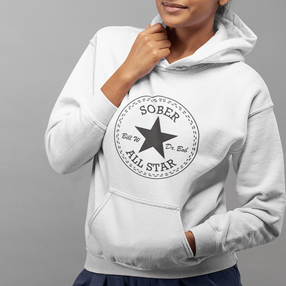 Sober All-Star Premium Sober Apparel | Hoodie White