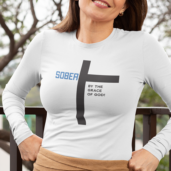 Sober By The Grace Of God Premium Sober Apparel