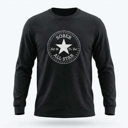 Sober All-Star Premium Sober Apparel | Long-sleeve Black