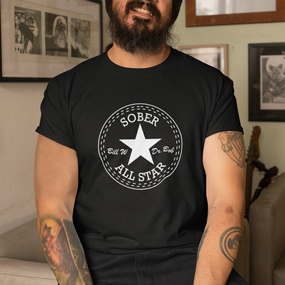 Sober All-Star Premium Sober Apparel | T-shirt Black