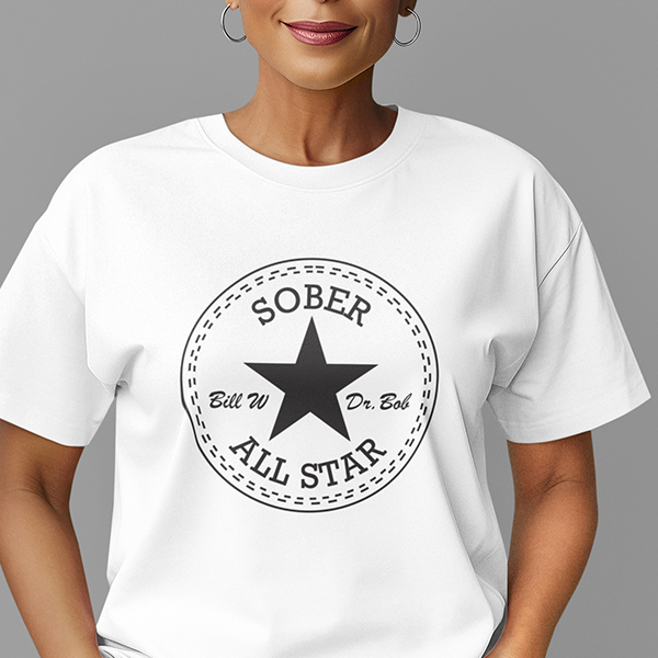 Sober All-Star Premium Sober Apparel | T-shirt White