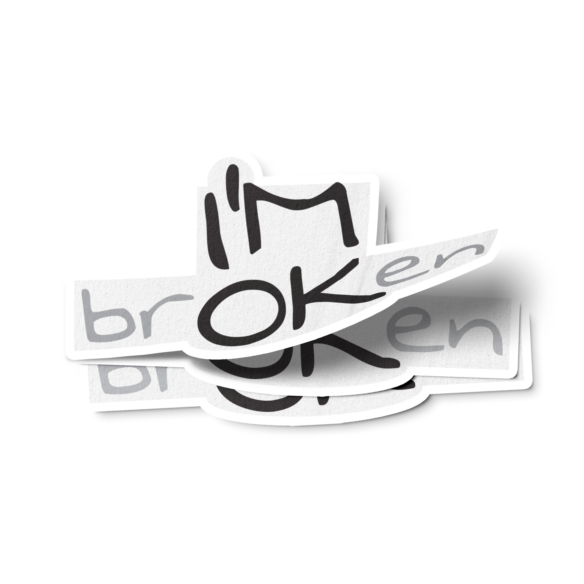 I'M brOKen Addiction Recovery Sobriety Gifts Decal