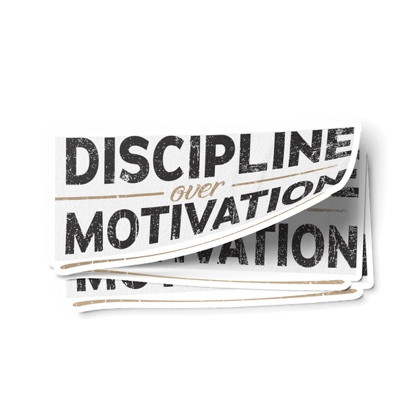 Discipline Over Motivation Addiction Recovery Sobriety Gifts