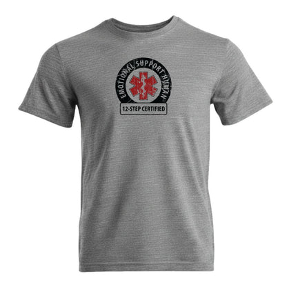 Emotional Support Human Premium Sober Apparel Sports Grey T-shirt