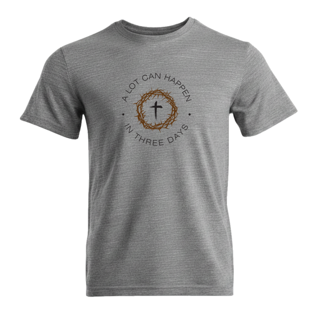 A Lot Can Happen In Three Days Premium Sober Apparel T-shirt Sports Grey