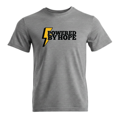 Powered By Hope Premium Sober Apparel T-shirt Sports Grey