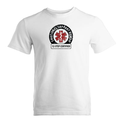 Emotional Support Human Premium Sober Apparel White T-shirt