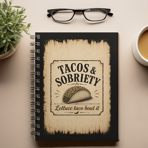 Tacos & Sobriety Lettuce Taco 'Bout It Vintage Sober Lifestyle
