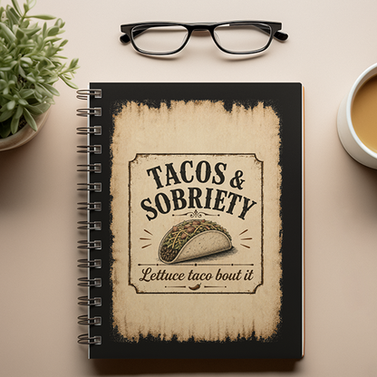 Tacos & Sobriety Lettuce Taco 'Bout It Vintage Sober Lifestyle