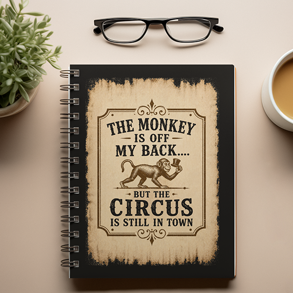 The Monkey Is Off My Back Vintage Sober Lifestyle