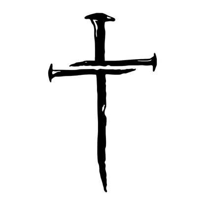 Three Nail Cross Premium Sober Apparel Design