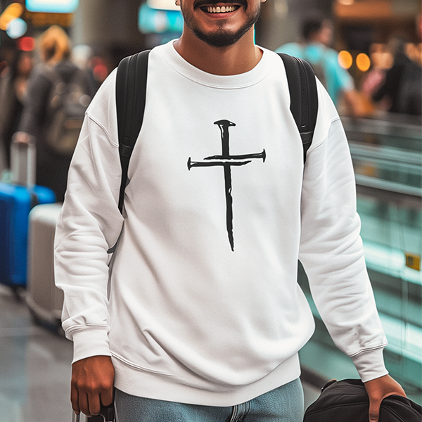 Three Nail Cross Premium Sober Apparel
