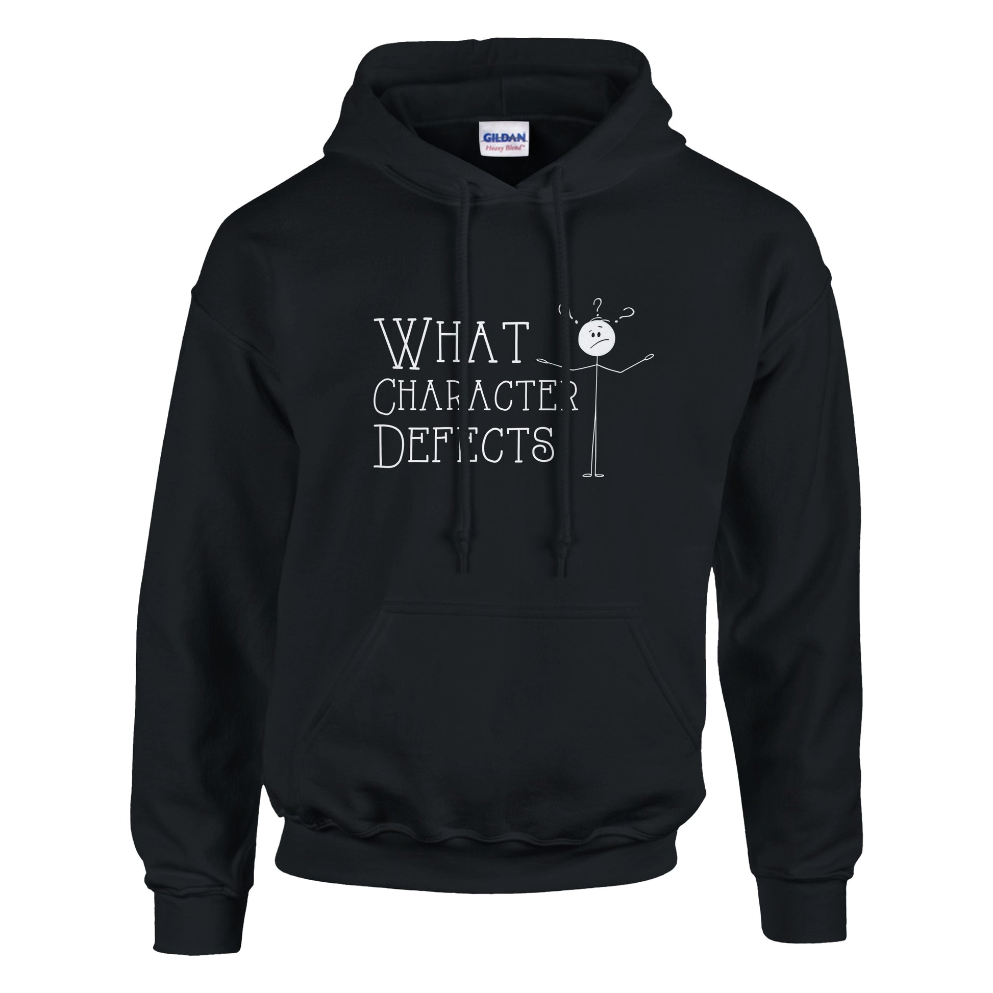 What Character Defects Premium Sober Apparel Black Hoodie