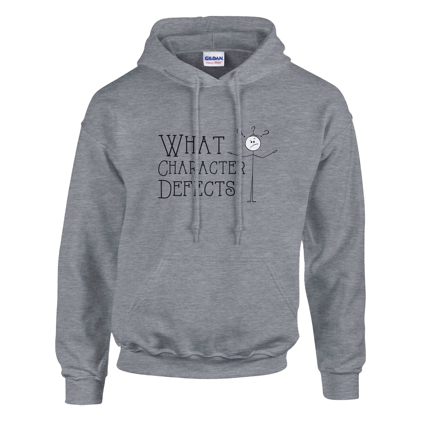 What Character Defects Premium Sober Apparel Sports Grey Hoodie