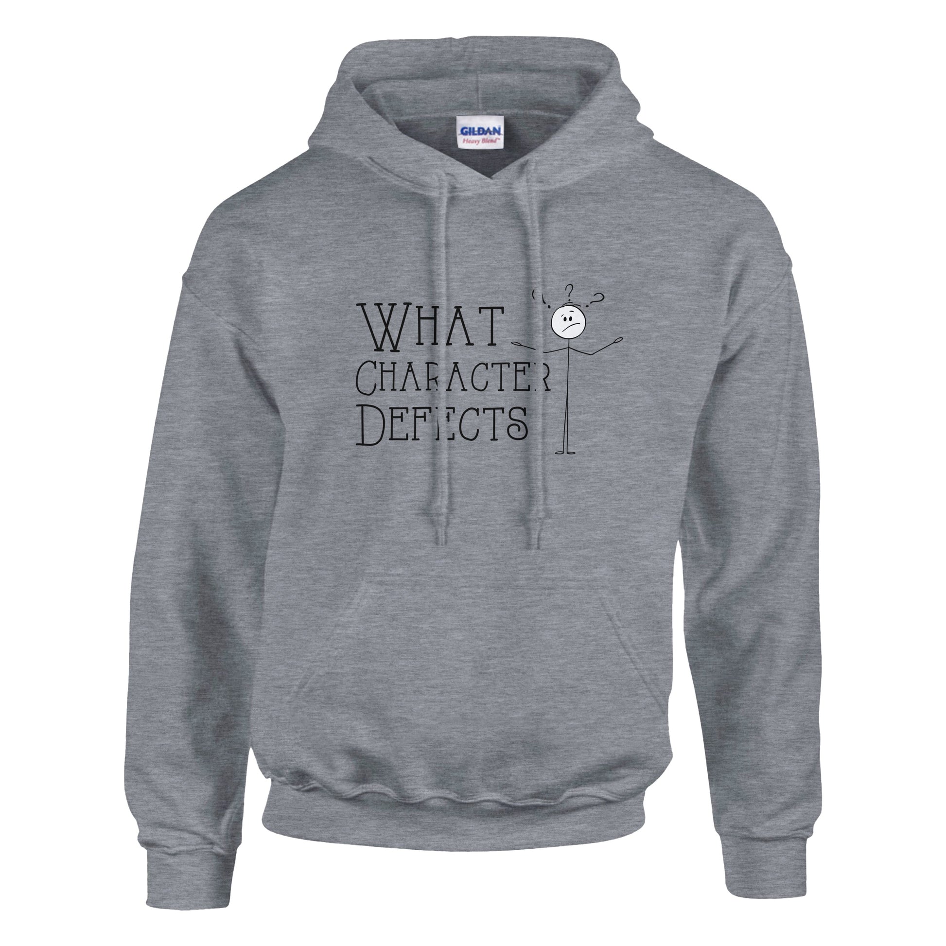 What Character Defects Premium Sober Apparel Sports Grey Hoodie