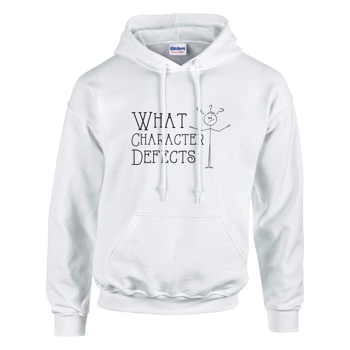 What Character Defects Premium Sober Apparel White Hoodie