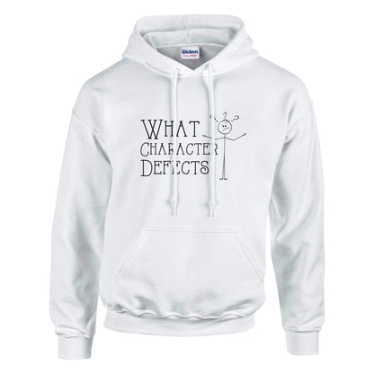 What Character Defects Premium Sober Apparel White Hoodie