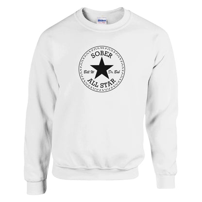Sober All-Star Premium Sober Apparel | Sweatshirt White