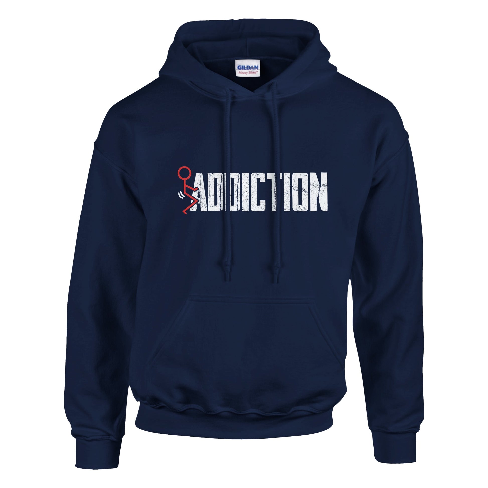 Fuck Addiction Premium Sober Apparel | Hoodie Navy