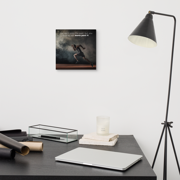 You Can't Undo The Past Addiction Recovery Canvas Wall Art