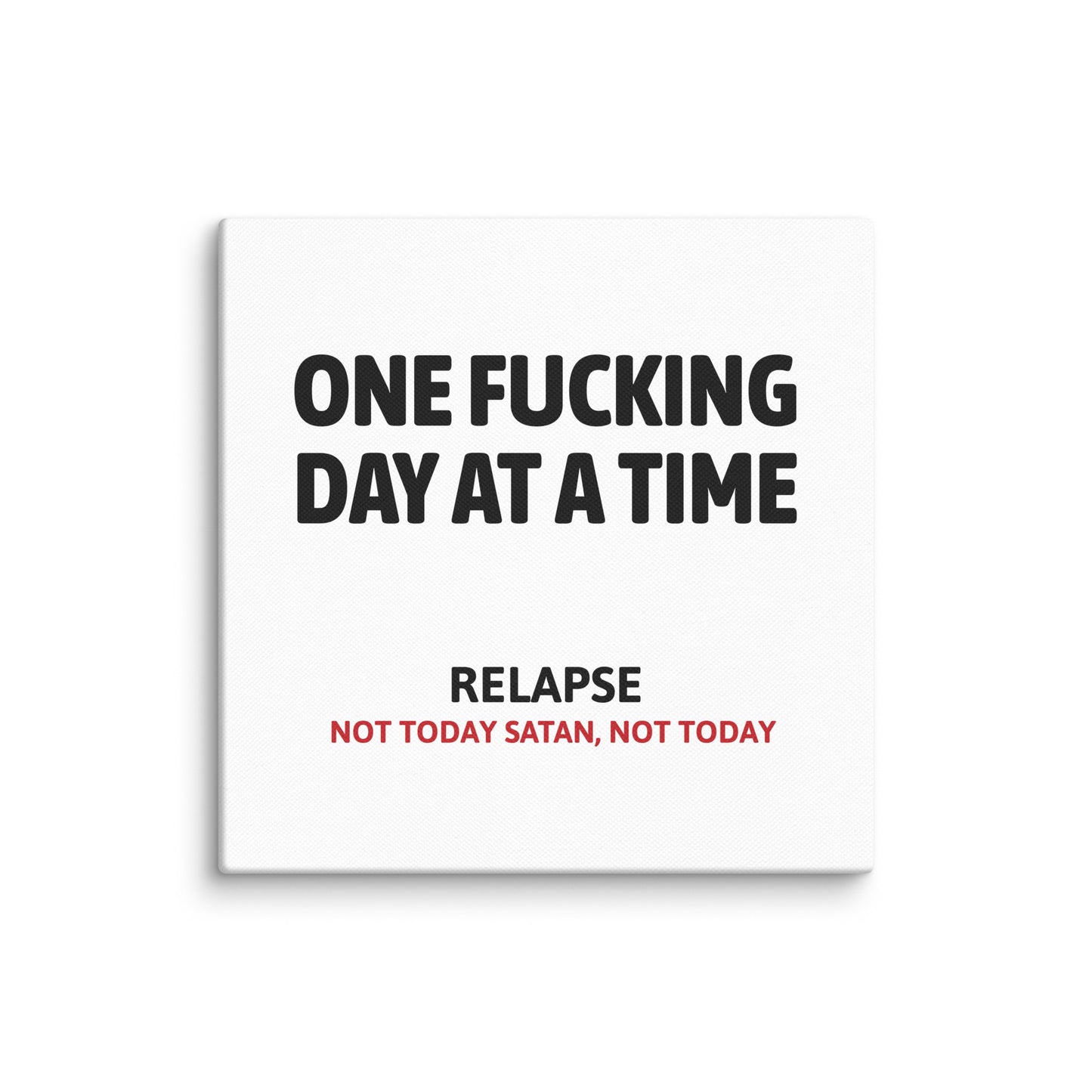 One Fucking Day At A Time Sober Lifestyle