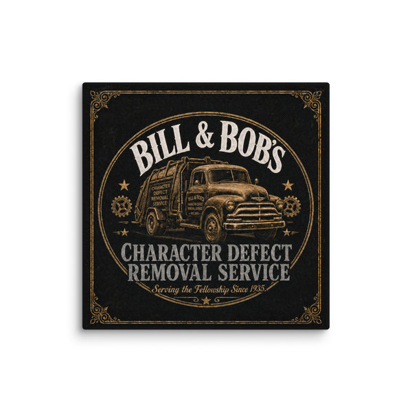 Bill & Bob's Character Defect Removal Service Premium Gold & Silver Wall Art