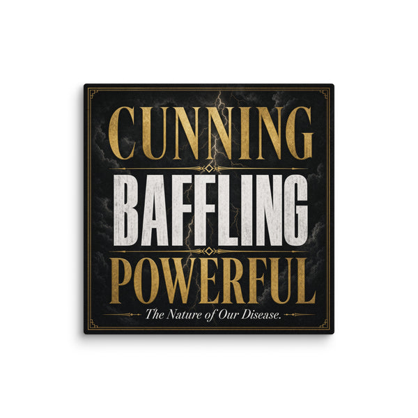 Cunning Baffling Powerful Premium Gold & Silver Wall Art