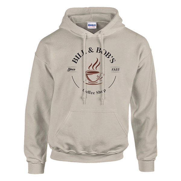 Bill & Bob's Coffee Shop Since 1935 Premium Sober Apparel | Hoodie Tan