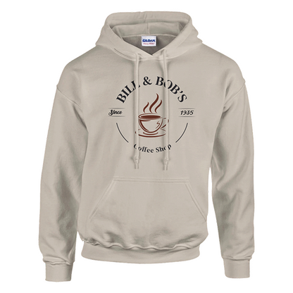 Bill & Bob's Coffee Shop Since 1935 Premium Sober Apparel | Hoodie Tan