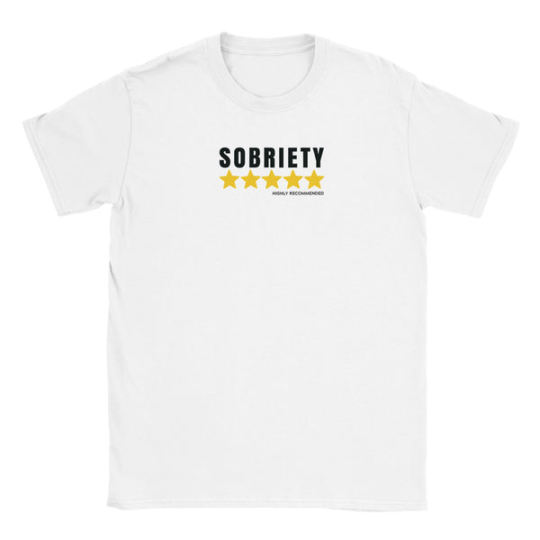 Sobriety 5 Stars Highly Recommended Apparel