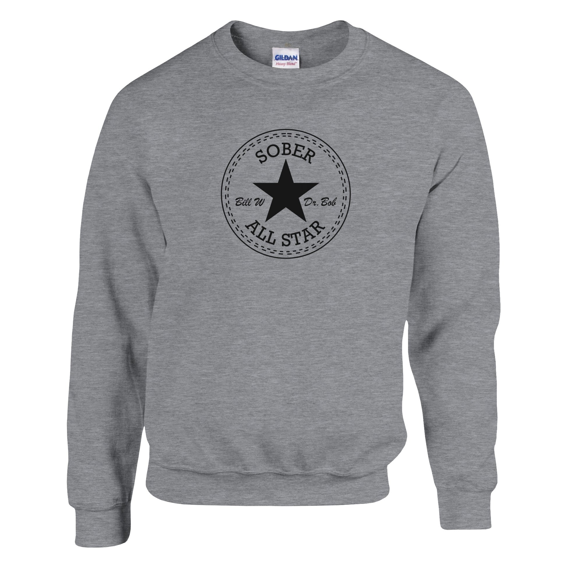 Sober All-Star Premium Sober Apparel | Sweatshirt Sports Grey
