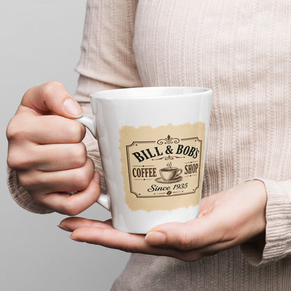 Bill & Bob's Coffee Shop Since 1935 Vintage Art Sober Lifestyle